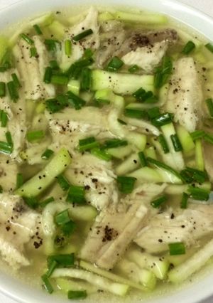 Hình của món Canh BẦU nấu cá lóc.