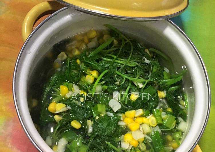 Bayam Jagung Cah Bawang Putih