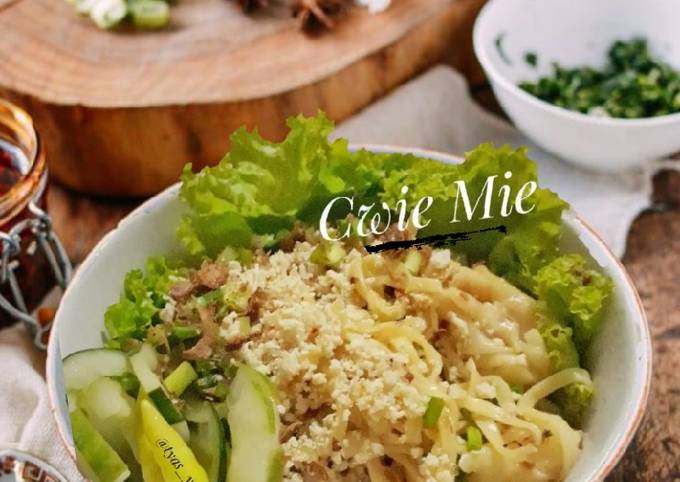 Ternyata ini lho! Resep membuat Cwie Mie Khas Malang / Mie Pangsit yang sesuai selera
