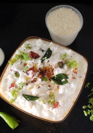 A picture of Curd rice.