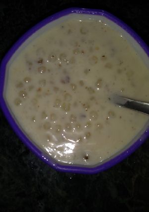 A picture of Sabudana kheer.