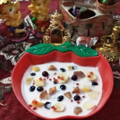 A picture of Kesar pista mousse.