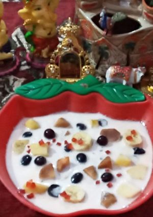 A picture of Kesar pista mousse.