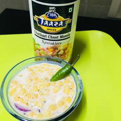 A picture of Chatpati boondi raita.