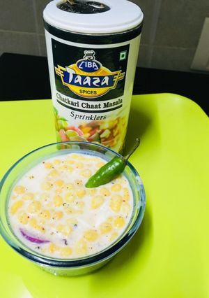 A picture of Chatpati boondi raita.