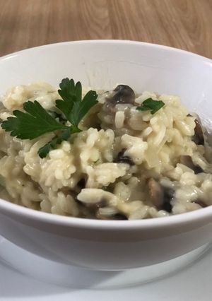 Una foto de Risotto de hongos 🍄
