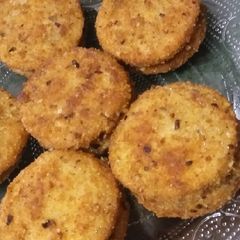 A picture of Chicken Breadcoins.
