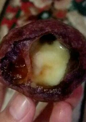 Foto resep Bola ubi ungu isi gula merah dan keju mozarela