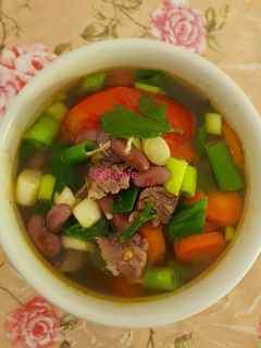Foto resep Sup daging kacang merah