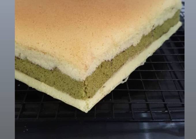 Bagaimana Membuat Matcha ogura cake, Menggugah Selera