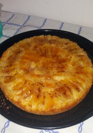 Una foto de Torta de manzana invertida