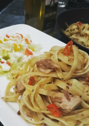 Foto resep Spicy Tuna Oglio Olio