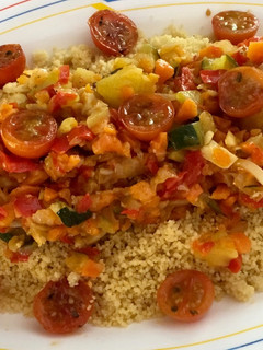 Una foto de Cuscús con verduras en Thermomix