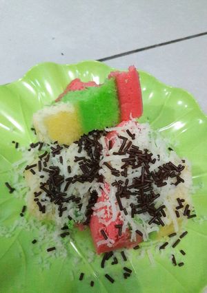 Foto resep Bolu pelangi tabur keju