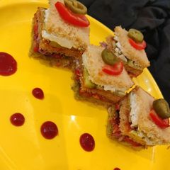 Tomato veggie squares A picture of Tomato veggie squares.