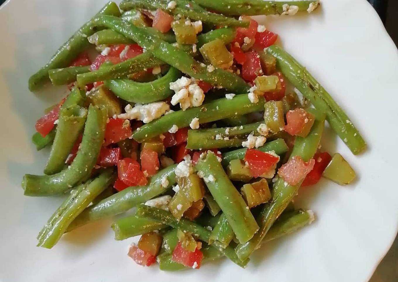 Ensalada de nopales y ejotes