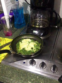 Una foto de Torta de espinaca con champiñones