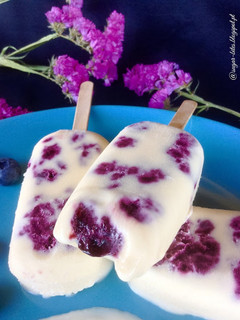 Foto de Gelado de Mirtilos e Crème Fraîche