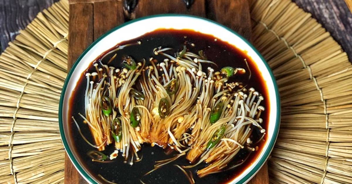 Resipi Enoki Butter Kicap MinSha oleh Salina Jalaludin Cookpad