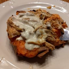 A picture of Slow cooker Buffalo chicken.