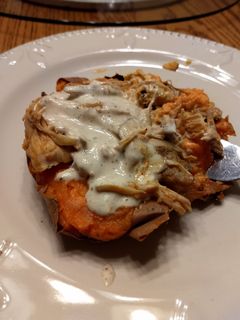 A picture of Slow cooker Buffalo chicken.