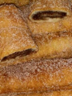 Una foto de Flamenquines de nutella