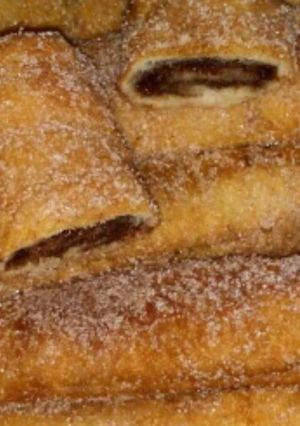 Una foto de Flamenquines de nutella
