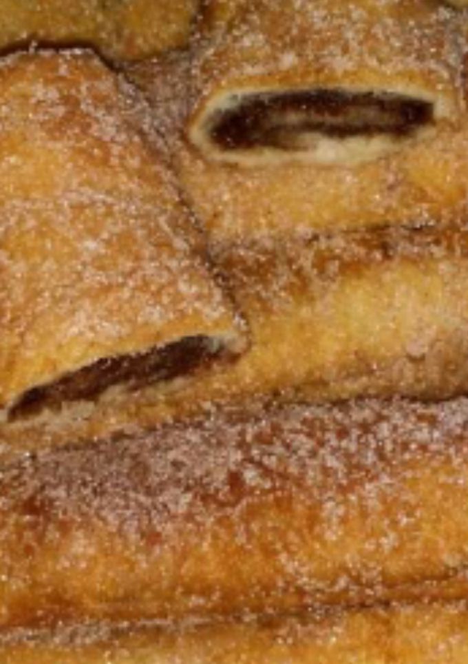 Una foto de Flamenquines de nutella