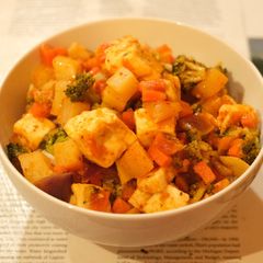 A picture of Indo-Thai mixed veg.