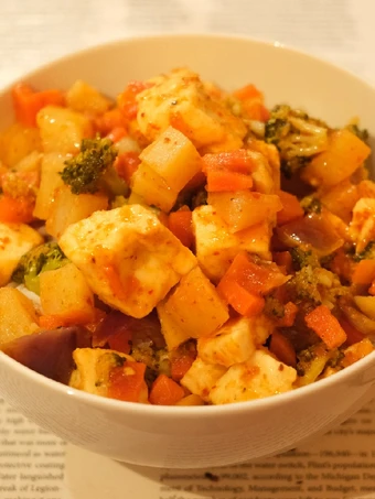 Recipe Indo-Thai mixed veg which Delicious