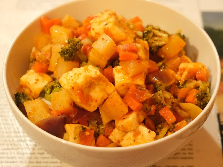 Recipe Indo-Thai mixed veg which Delicious