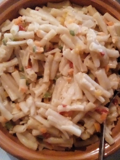 A picture of Macaroni salad.