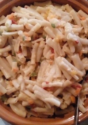 A picture of Macaroni salad.