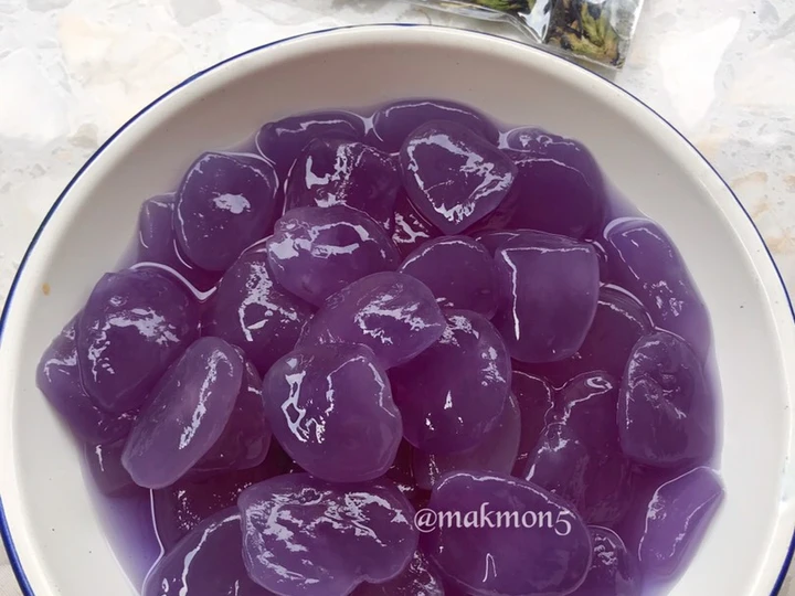 Cara Gampang Membuat Resep Manisan kolang kaling bunga telang yang Uenak Anti Ribet, Lezat