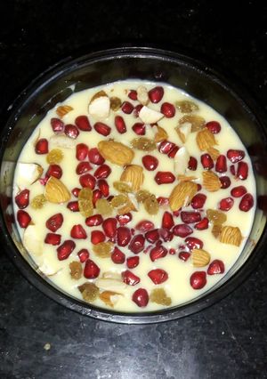 A picture of Fruit and Nut custard.