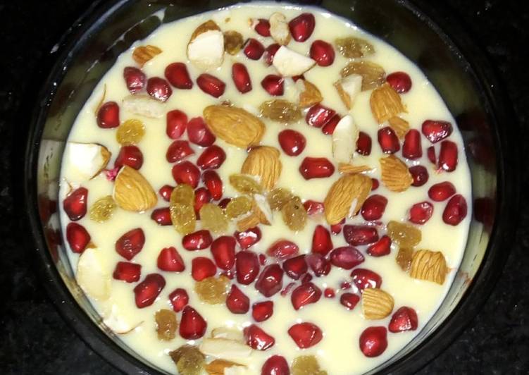 Easiest Way to Prepare Favorite Fruit and Nut custard