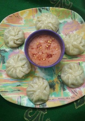 A picture of Veg momos.
