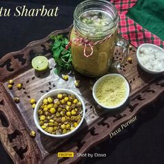 A picture of Sattu Sharbat / Savoury Sattu Drink.