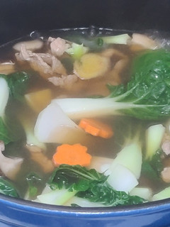 小白菜冬菇肉片湯 的食譜成品照片