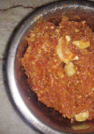 A picture of Gajar ka halwa.
