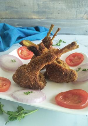 A picture of Grilled mutton chops.