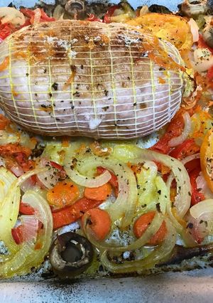 Foto principal de Rulo de pavo 🦃con verduras 🥕🌶🥒