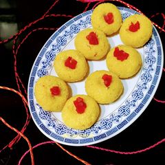 A picture of Coconut Peda.
