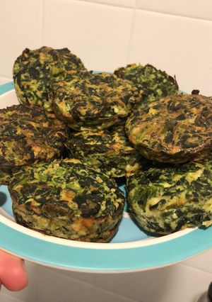 Una foto de Muffins de ricotta y espinaca