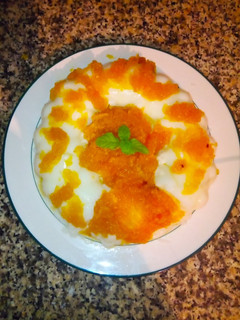 Una foto de Dulce de lechoza con piña y manjar