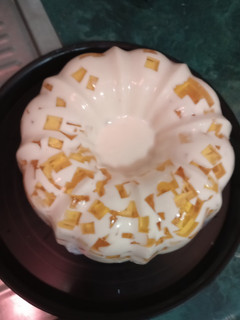 Una foto de Gelatina ensalada de piña