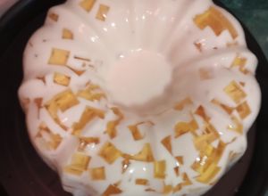 Una foto de Gelatina ensalada de piña