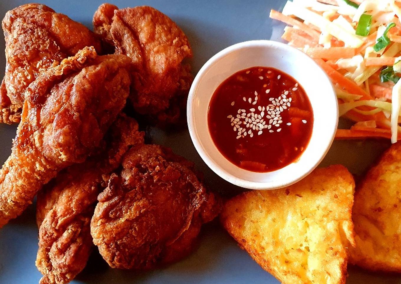 30. Korean Fried Chicken with Gochujang Sauce
