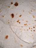 Homemade flour tortillas