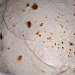 Homemade flour tortillas